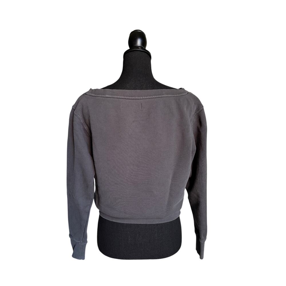 Spiritual Gangster La Vida Off the Shoulder Cotton French Terry Sweatshirt - XS - Picture 2 of 8